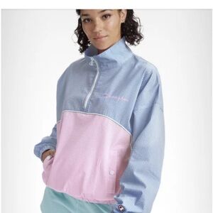 Champion Light Blue and Pink Pullover